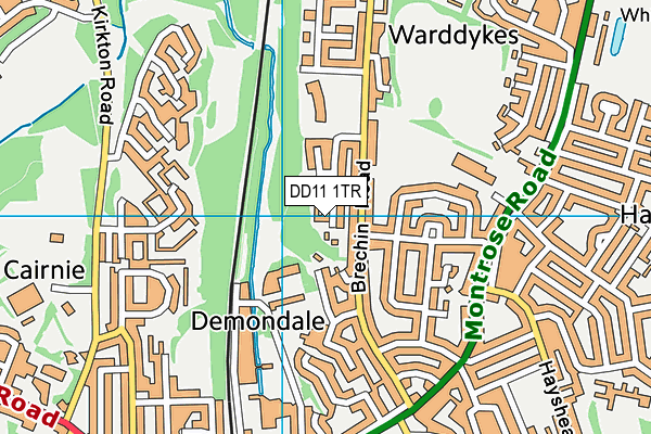 DD11 1TR map - OS VectorMap District (Ordnance Survey) DD11 1TR map - OS VectorMap District (Ordnance Survey)