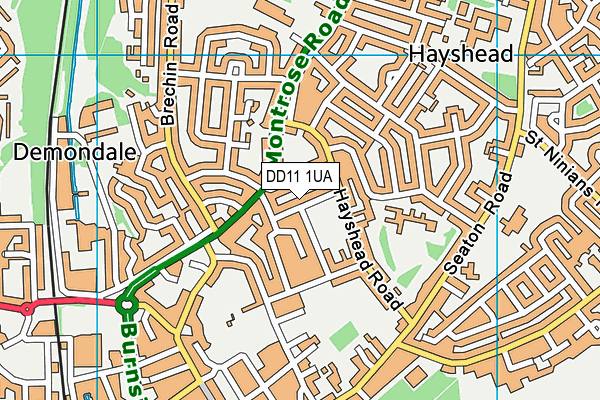DD11 1UA map - OS VectorMap District (Ordnance Survey) DD11 1UA map - OS VectorMap District (Ordnance Survey)