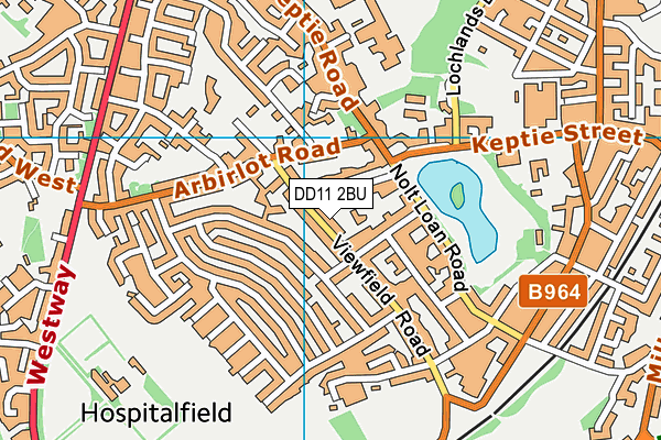 DD11 2BU map - OS VectorMap District (Ordnance Survey) DD11 2BU map - OS VectorMap District (Ordnance Survey)