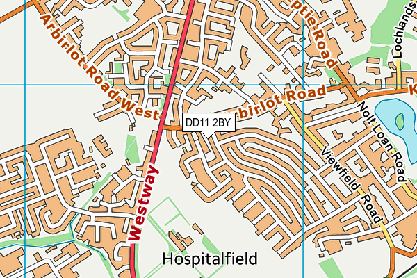 DD11 2BY map - OS VectorMap District (Ordnance Survey) DD11 2BY map - OS VectorMap District (Ordnance Survey)