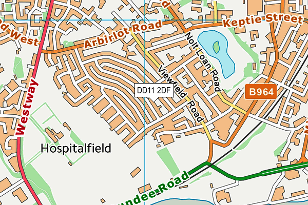 DD11 2DF map - OS VectorMap District (Ordnance Survey) DD11 2DF map - OS VectorMap District (Ordnance Survey)