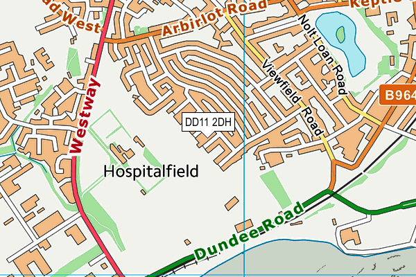 DD11 2DH map - OS VectorMap District (Ordnance Survey) DD11 2DH map - OS VectorMap District (Ordnance Survey)