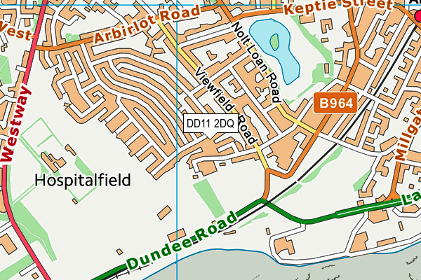 DD11 2DQ map - OS VectorMap District (Ordnance Survey) DD11 2DQ map - OS VectorMap District (Ordnance Survey)