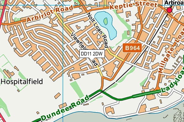 DD11 2DW map - OS VectorMap District (Ordnance Survey) DD11 2DW map - OS VectorMap District (Ordnance Survey)