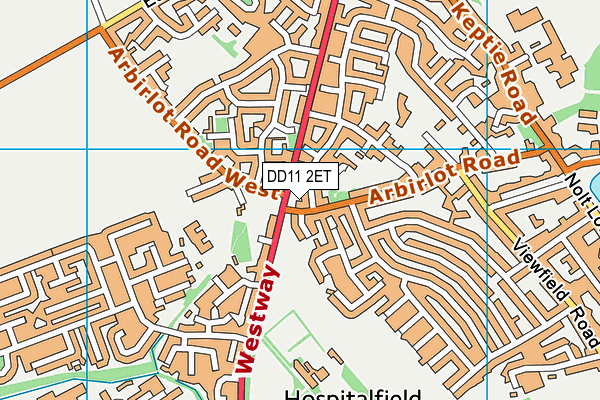 DD11 2ET map - OS VectorMap District (Ordnance Survey)