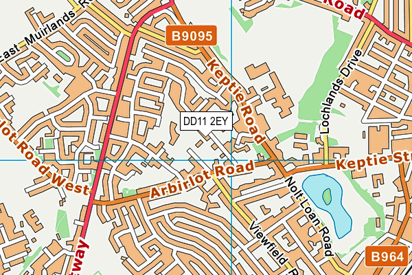 DD11 2EY map - OS VectorMap District (Ordnance Survey) DD11 2EY map - OS VectorMap District (Ordnance Survey)