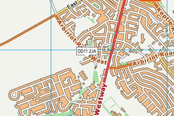 DD11 2JA map - OS VectorMap District (Ordnance Survey) DD11 2JA map - OS VectorMap District (Ordnance Survey)