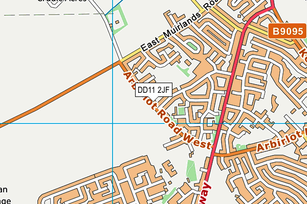 DD11 2JF map - OS VectorMap District (Ordnance Survey) DD11 2JF map - OS VectorMap District (Ordnance Survey)