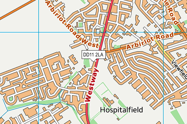 DD11 2LA map - OS VectorMap District (Ordnance Survey) DD11 2LA map - OS VectorMap District (Ordnance Survey)