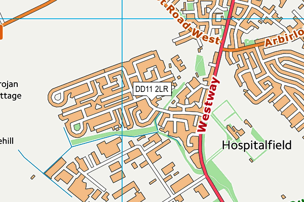 DD11 2LR map - OS VectorMap District (Ordnance Survey) DD11 2LR map - OS VectorMap District (Ordnance Survey)