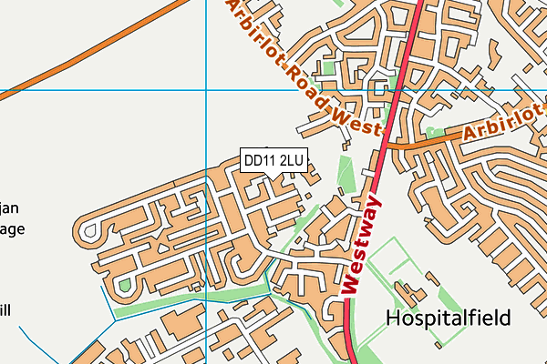 DD11 2LU map - OS VectorMap District (Ordnance Survey) DD11 2LU map - OS VectorMap District (Ordnance Survey)