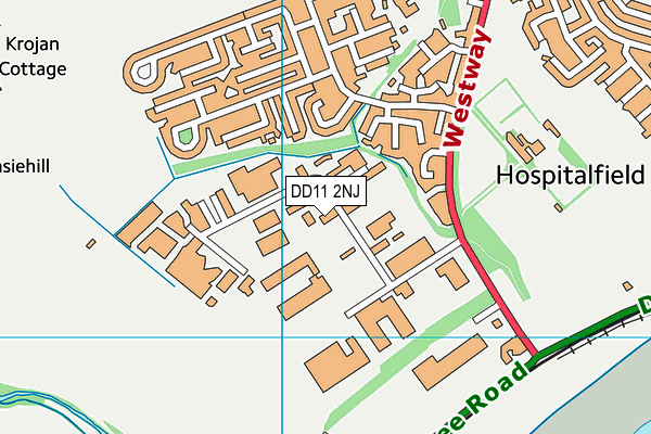 DD11 2NJ map - OS VectorMap District (Ordnance Survey) DD11 2NJ map - OS VectorMap District (Ordnance Survey)
