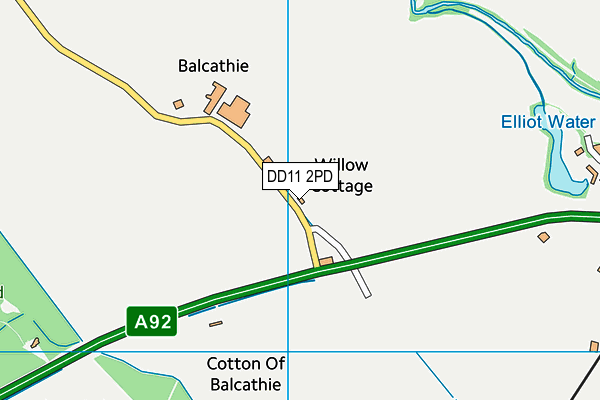 DD11 2PD map - OS VectorMap District (Ordnance Survey) DD11 2PD map - OS VectorMap District (Ordnance Survey)