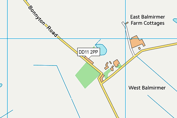 DD11 2PP map - OS VectorMap District (Ordnance Survey) DD11 2PP map - OS VectorMap District (Ordnance Survey)