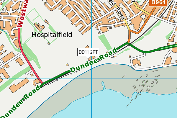 DD11 2PT map - OS VectorMap District (Ordnance Survey)