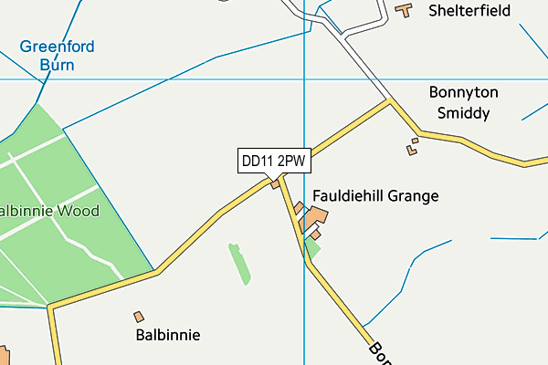 DD11 2PW map - OS VectorMap District (Ordnance Survey) DD11 2PW map - OS VectorMap District (Ordnance Survey)