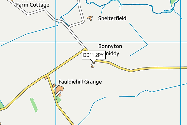 DD11 2PY map - OS VectorMap District (Ordnance Survey)