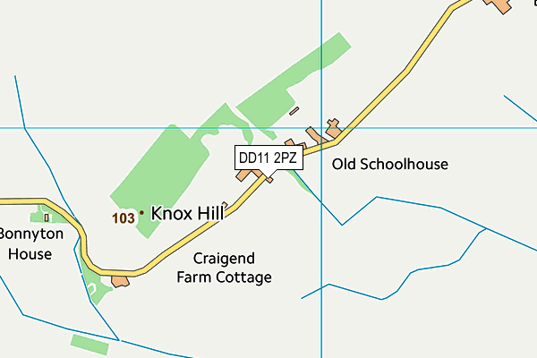 DD11 2PZ map - OS VectorMap District (Ordnance Survey) DD11 2PZ map - OS VectorMap District (Ordnance Survey)