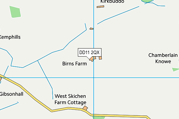 DD11 2QX map - OS VectorMap District (Ordnance Survey)