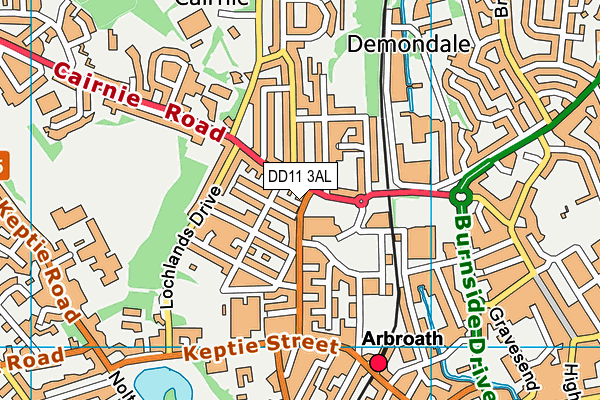 DD11 3AL map - OS VectorMap District (Ordnance Survey) DD11 3AL map - OS VectorMap District (Ordnance Survey)