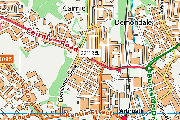 DD11 3BL map - OS VectorMap District (Ordnance Survey) DD11 3BL map - OS VectorMap District (Ordnance Survey)