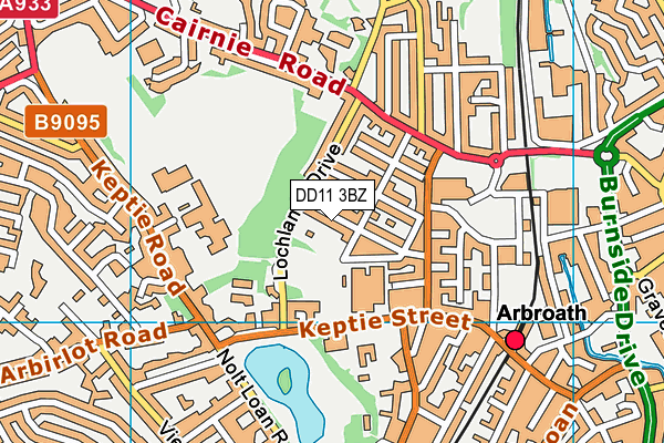 DD11 3BZ map - OS VectorMap District (Ordnance Survey) DD11 3BZ map - OS VectorMap District (Ordnance Survey)