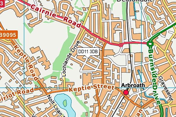 DD11 3DB map - OS VectorMap District (Ordnance Survey) DD11 3DB map - OS VectorMap District (Ordnance Survey)