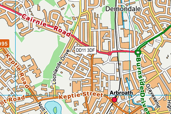 DD11 3DF map - OS VectorMap District (Ordnance Survey) DD11 3DF map - OS VectorMap District (Ordnance Survey)
