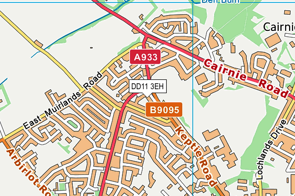 DD11 3EH map - OS VectorMap District (Ordnance Survey) DD11 3EH map - OS VectorMap District (Ordnance Survey)