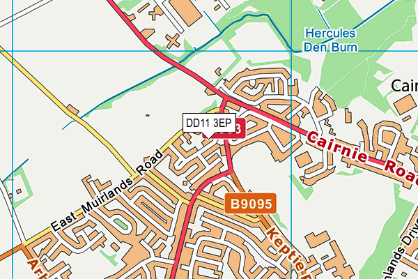 DD11 3EP map - OS VectorMap District (Ordnance Survey)