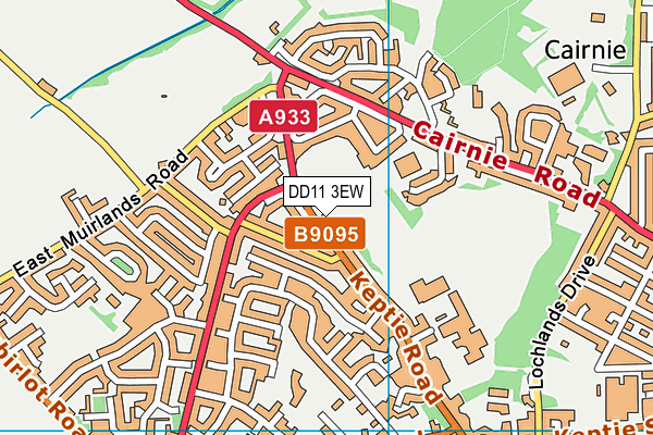 DD11 3EW map - OS VectorMap District (Ordnance Survey)