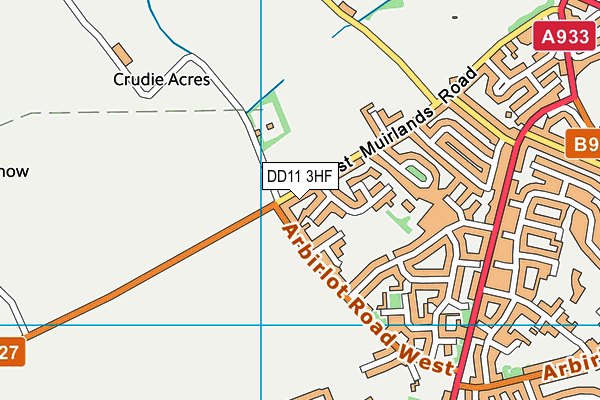 DD11 3HF map - OS VectorMap District (Ordnance Survey) DD11 3HF map - OS VectorMap District (Ordnance Survey)
