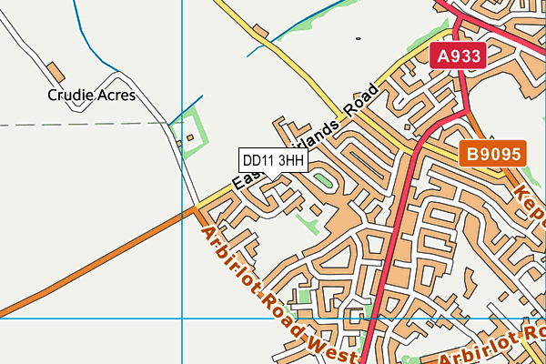 DD11 3HH map - OS VectorMap District (Ordnance Survey) DD11 3HH map - OS VectorMap District (Ordnance Survey)