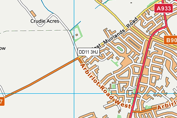 DD11 3HJ map - OS VectorMap District (Ordnance Survey) DD11 3HJ map - OS VectorMap District (Ordnance Survey)