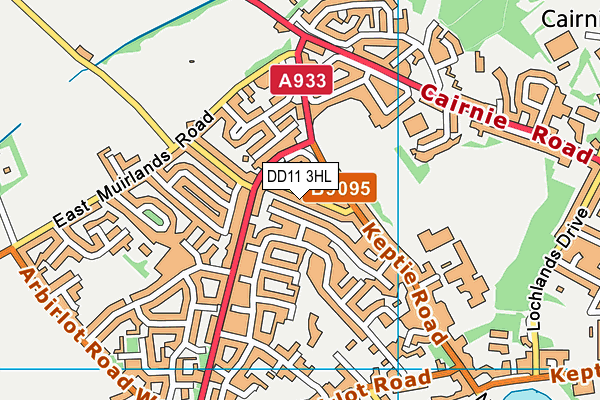 DD11 3HL map - OS VectorMap District (Ordnance Survey) DD11 3HL map - OS VectorMap District (Ordnance Survey)