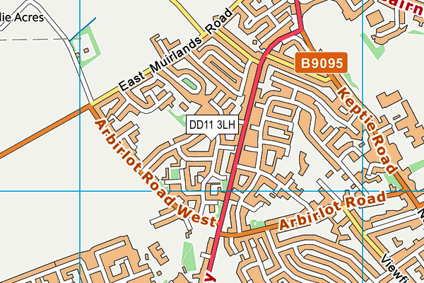 DD11 3LH map - OS VectorMap District (Ordnance Survey) DD11 3LH map - OS VectorMap District (Ordnance Survey)