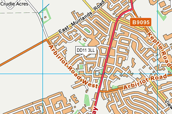 DD11 3LL map - OS VectorMap District (Ordnance Survey) DD11 3LL map - OS VectorMap District (Ordnance Survey)