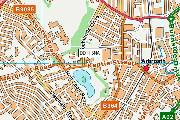 DD11 3NA map - OS VectorMap District (Ordnance Survey) DD11 3NA map - OS VectorMap District (Ordnance Survey)