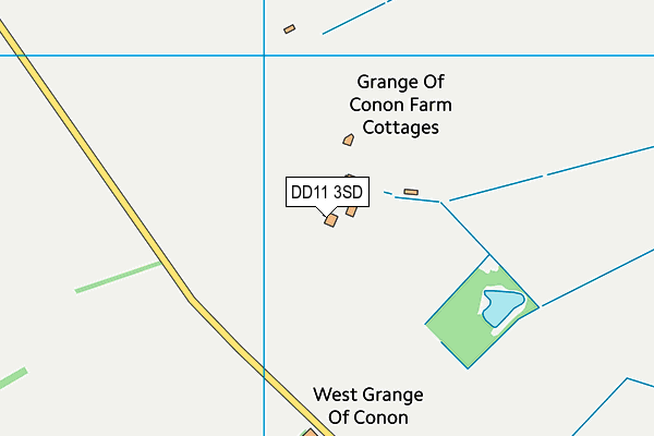 DD11 3SD map - OS VectorMap District (Ordnance Survey)