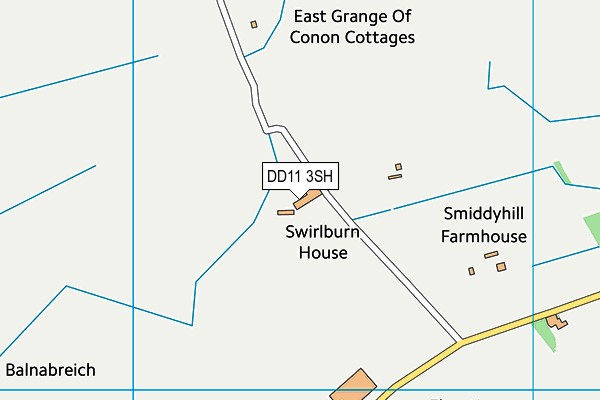 DD11 3SH map - OS VectorMap District (Ordnance Survey)