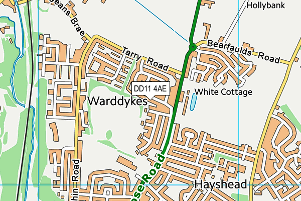 DD11 4AE map - OS VectorMap District (Ordnance Survey) DD11 4AE map - OS VectorMap District (Ordnance Survey)