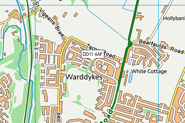 DD11 4AF map - OS VectorMap District (Ordnance Survey) DD11 4AF map - OS VectorMap District (Ordnance Survey)