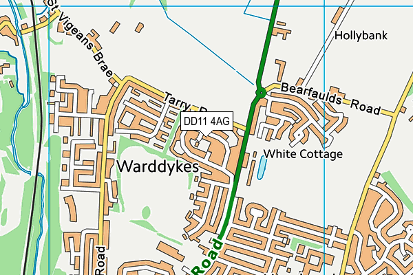 DD11 4AG map - OS VectorMap District (Ordnance Survey) DD11 4AG map - OS VectorMap District (Ordnance Survey)