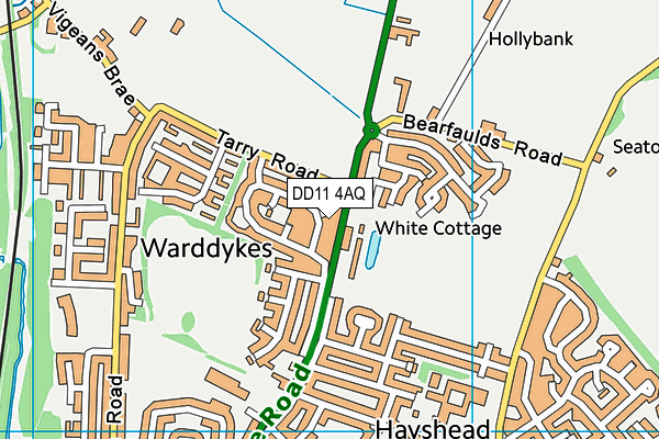DD11 4AQ map - OS VectorMap District (Ordnance Survey) DD11 4AQ map - OS VectorMap District (Ordnance Survey)
