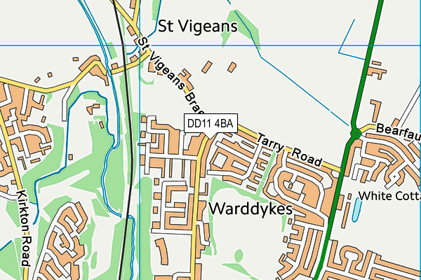 DD11 4BA map - OS VectorMap District (Ordnance Survey) DD11 4BA map - OS VectorMap District (Ordnance Survey)