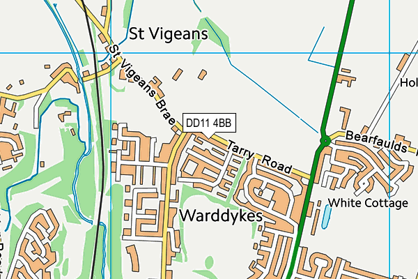 DD11 4BB map - OS VectorMap District (Ordnance Survey) DD11 4BB map - OS VectorMap District (Ordnance Survey)