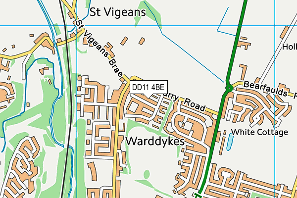 DD11 4BE map - OS VectorMap District (Ordnance Survey) DD11 4BE map - OS VectorMap District (Ordnance Survey)