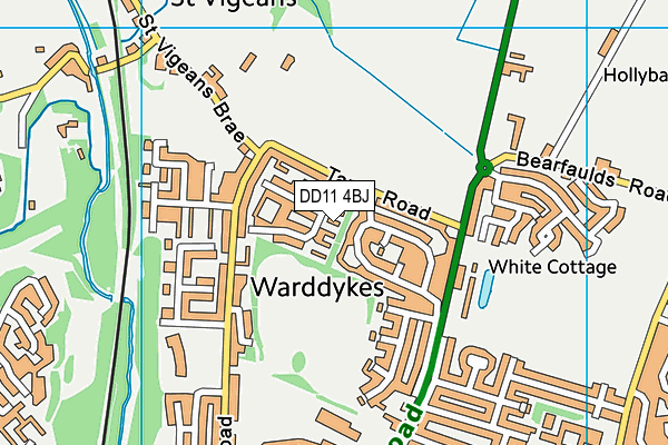 DD11 4BJ map - OS VectorMap District (Ordnance Survey) DD11 4BJ map - OS VectorMap District (Ordnance Survey)