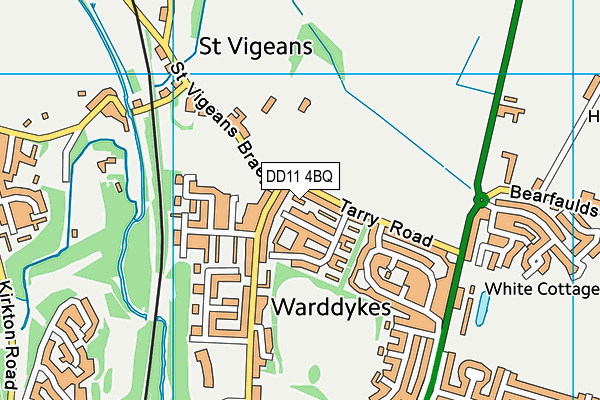DD11 4BQ map - OS VectorMap District (Ordnance Survey) DD11 4BQ map - OS VectorMap District (Ordnance Survey)