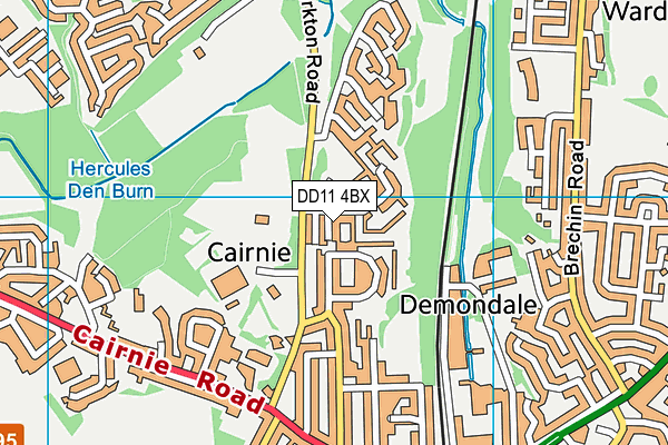 DD11 4BX map - OS VectorMap District (Ordnance Survey) DD11 4BX map - OS VectorMap District (Ordnance Survey)